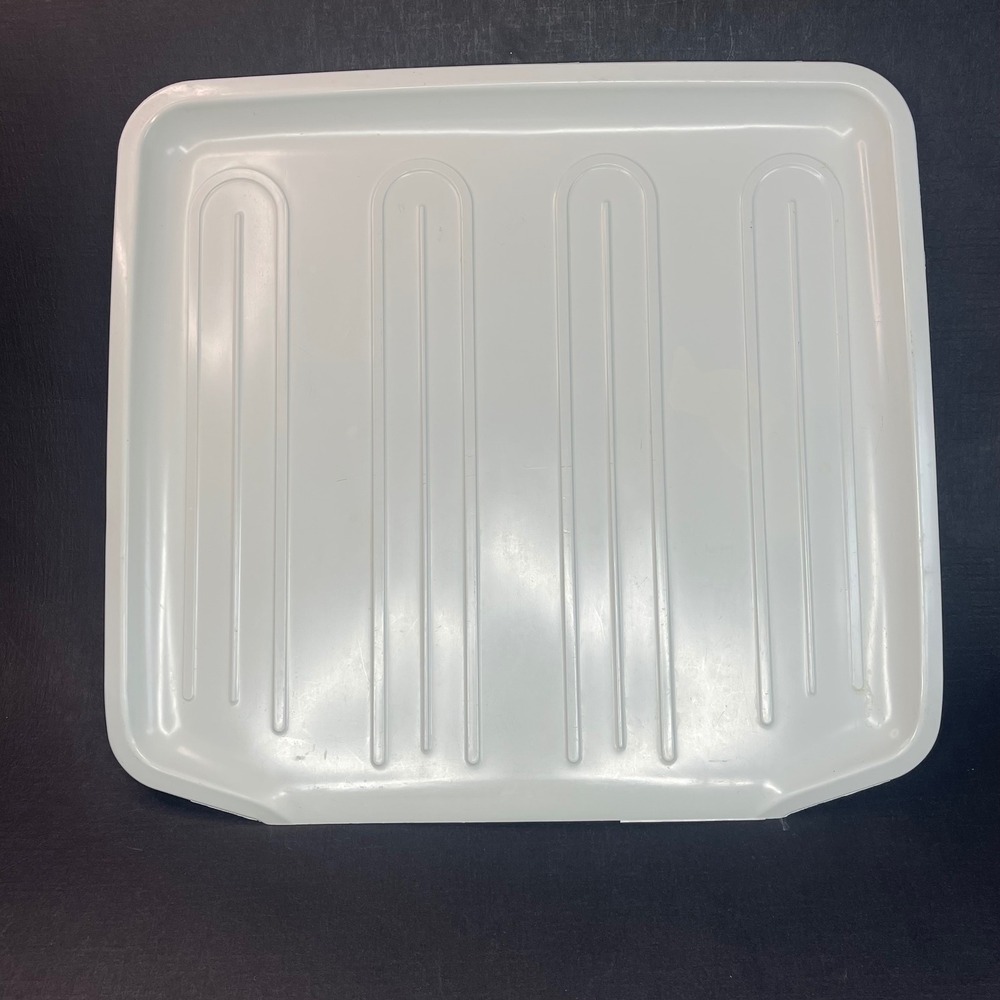 VTG Rubbermaid 1180 Drain Board Tray White Ivory Dish Drying 15.5x14.25